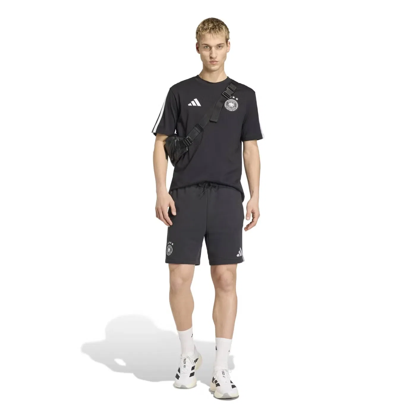 Футболка с принтом Germany DNA Adidas, черный — фото 4