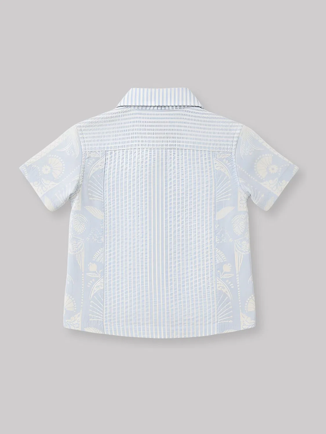 Рубашка с пальмовым принтом, Regan Cut And Sew Stripe Palm Angel & Rocket, синий — фото 2