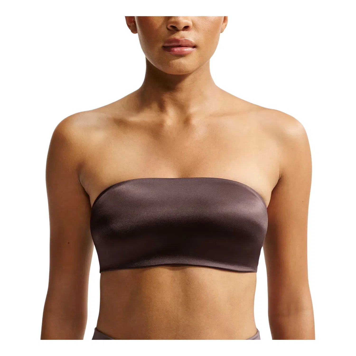 Бюстгальтер SKIMS Satin Shine Convertible Bandeau Bra 'Resin' Nike, Resin