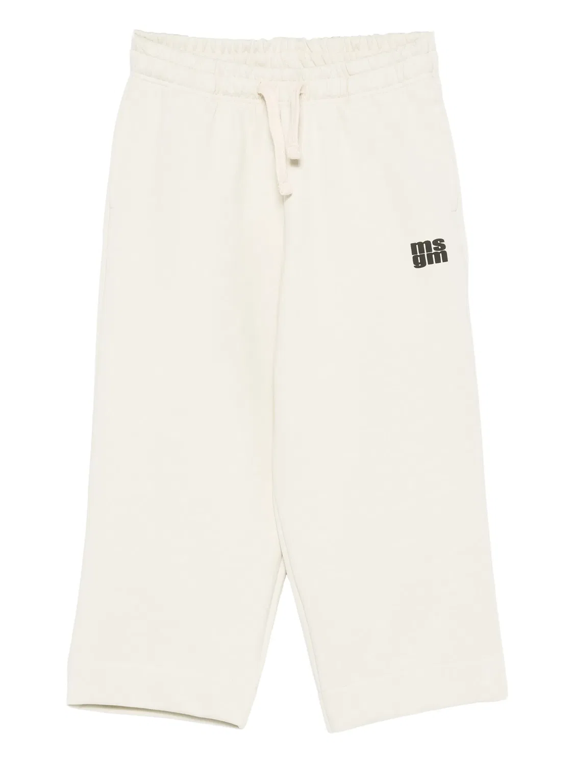 Брюки сdrawstring и логотипом MSGM, кремовый