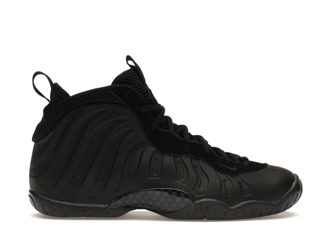 Детские кроссовки с длинным шнурованием Nike Little Posite One, Black/Anthracite/Black