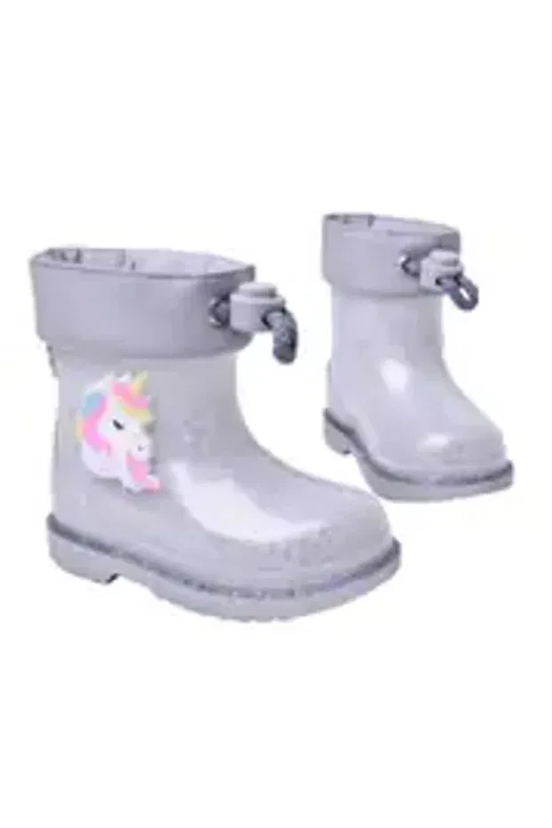 Детские ботинки для девочек с блестками Bimbi unicornio glitter children's boots w10339 Igor, Silver