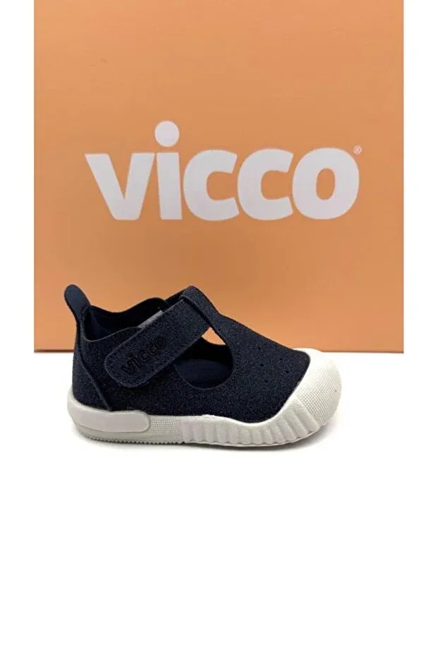Детские ортопедические туфли на липучке Vicco, Navy Blue