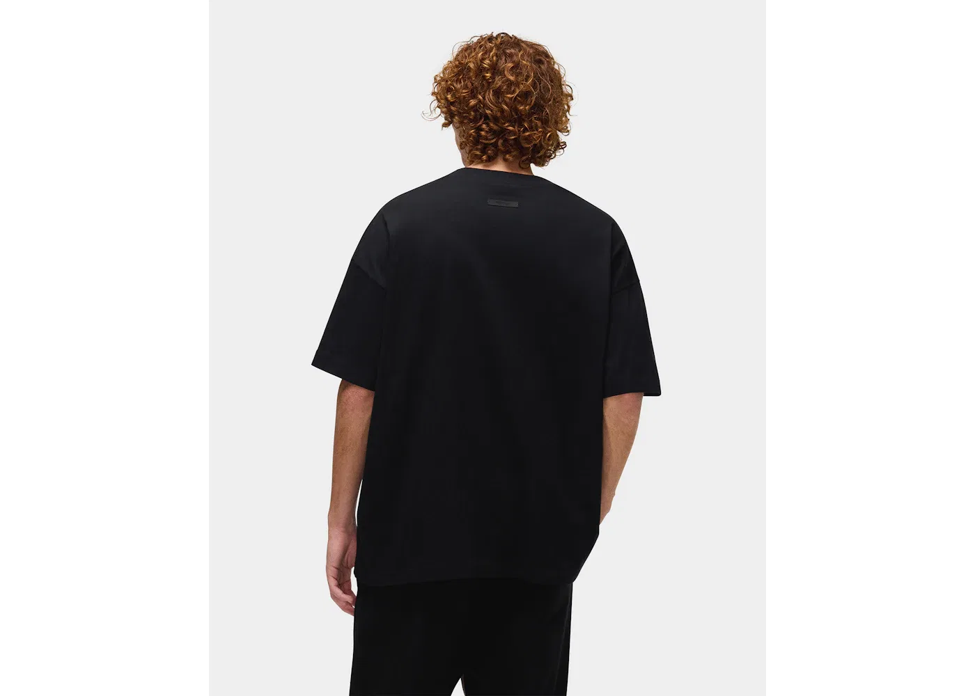 Мужская футболка с принтом Fear of God Essentials NBA Tee Fear of God, Black — фото 4