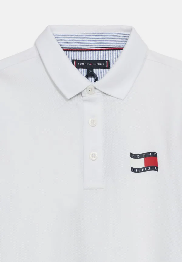 Рубашка-Поло стандартного кроя с волнистым флагом Tommy Hilfiger, White — фото 3
