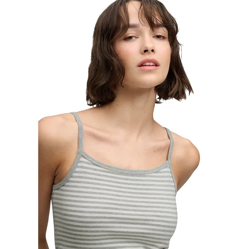 Женский топ без рукавов Athletics Essentials Stripe Cami Superdry, Grey — фото 4