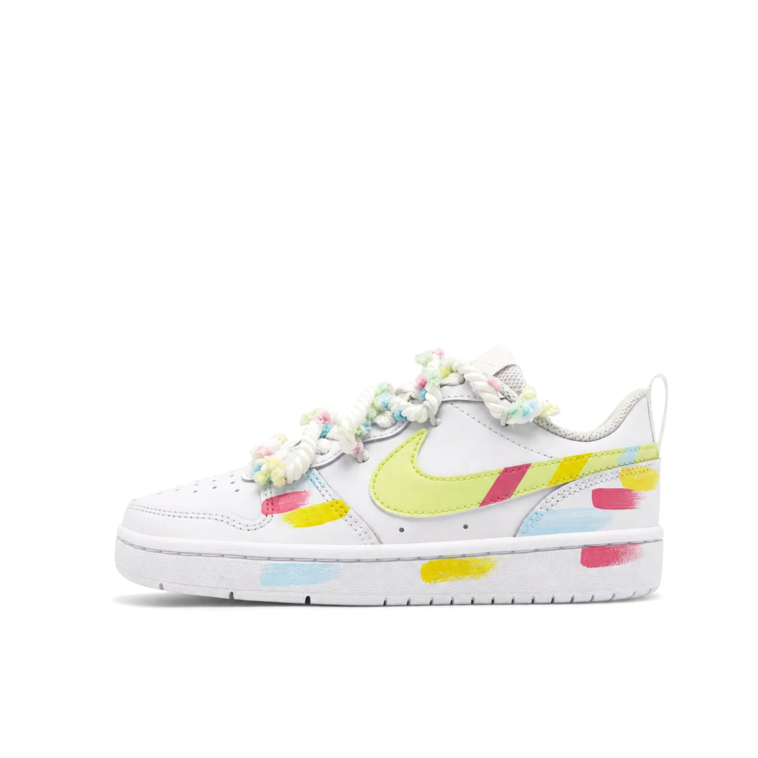 Кеды для скейтбординга Court Borough, Nike, Green Yellow