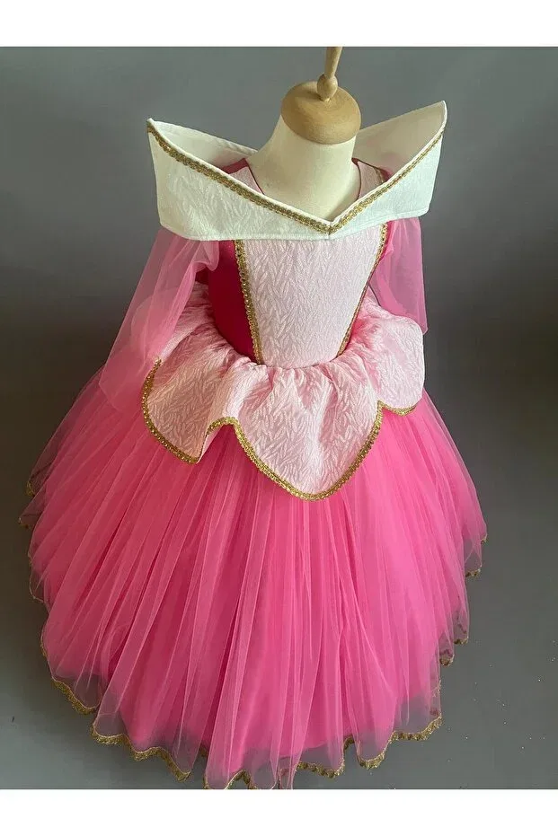 Детское платье для девочек с длинным рукавом Star Kids, Pink — фото 4