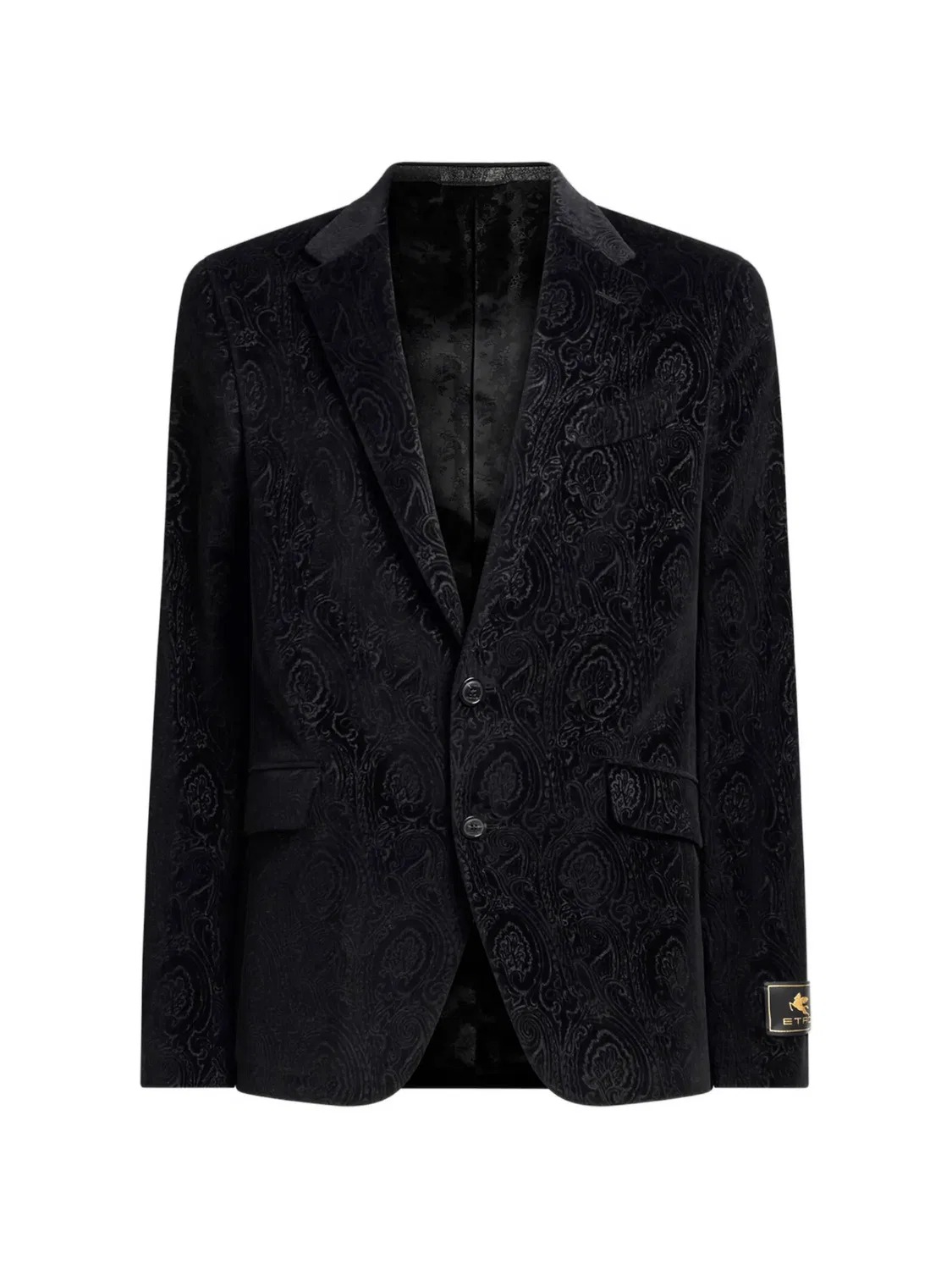 ETRO Пиджак Arnica из хлопкового бархата, черный