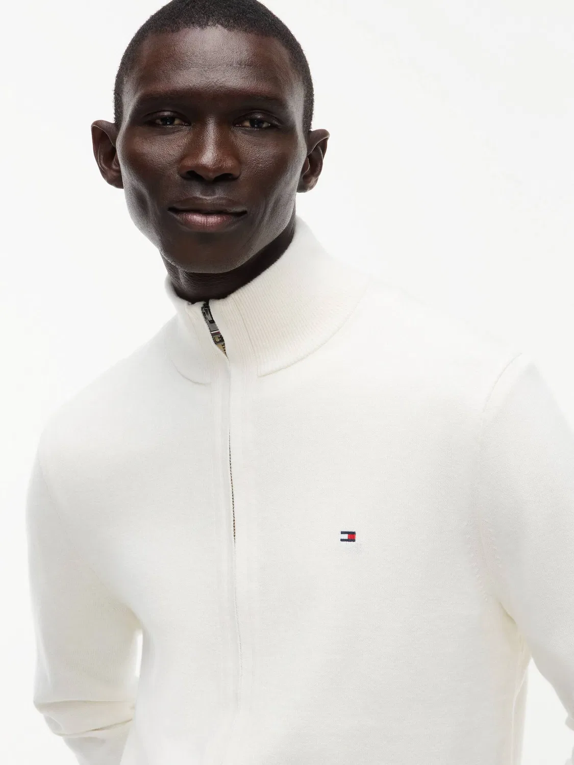 Свитер с молнией Tommy Hilfiger, Bianco — фото 4
