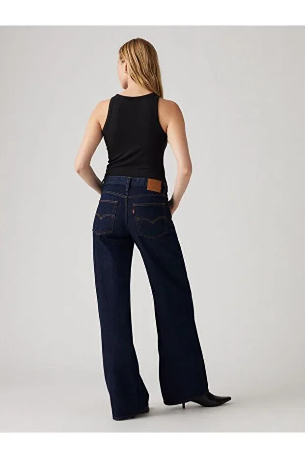Женские джинсы прямые Levi'S, Dark Indigo - Worn In — фото 3