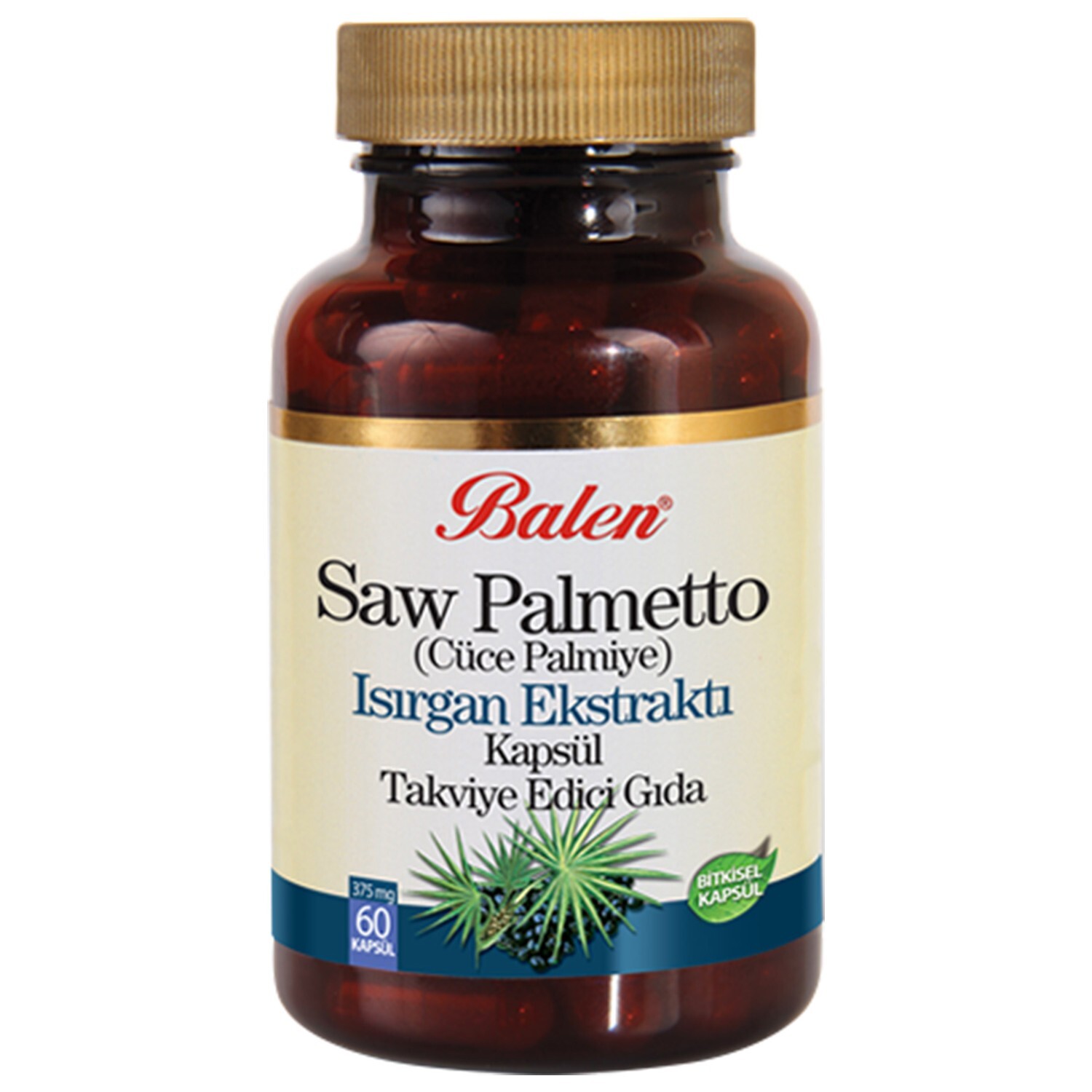 

Добавка Balen Saw Palmetto 375 мг, 60 капсул