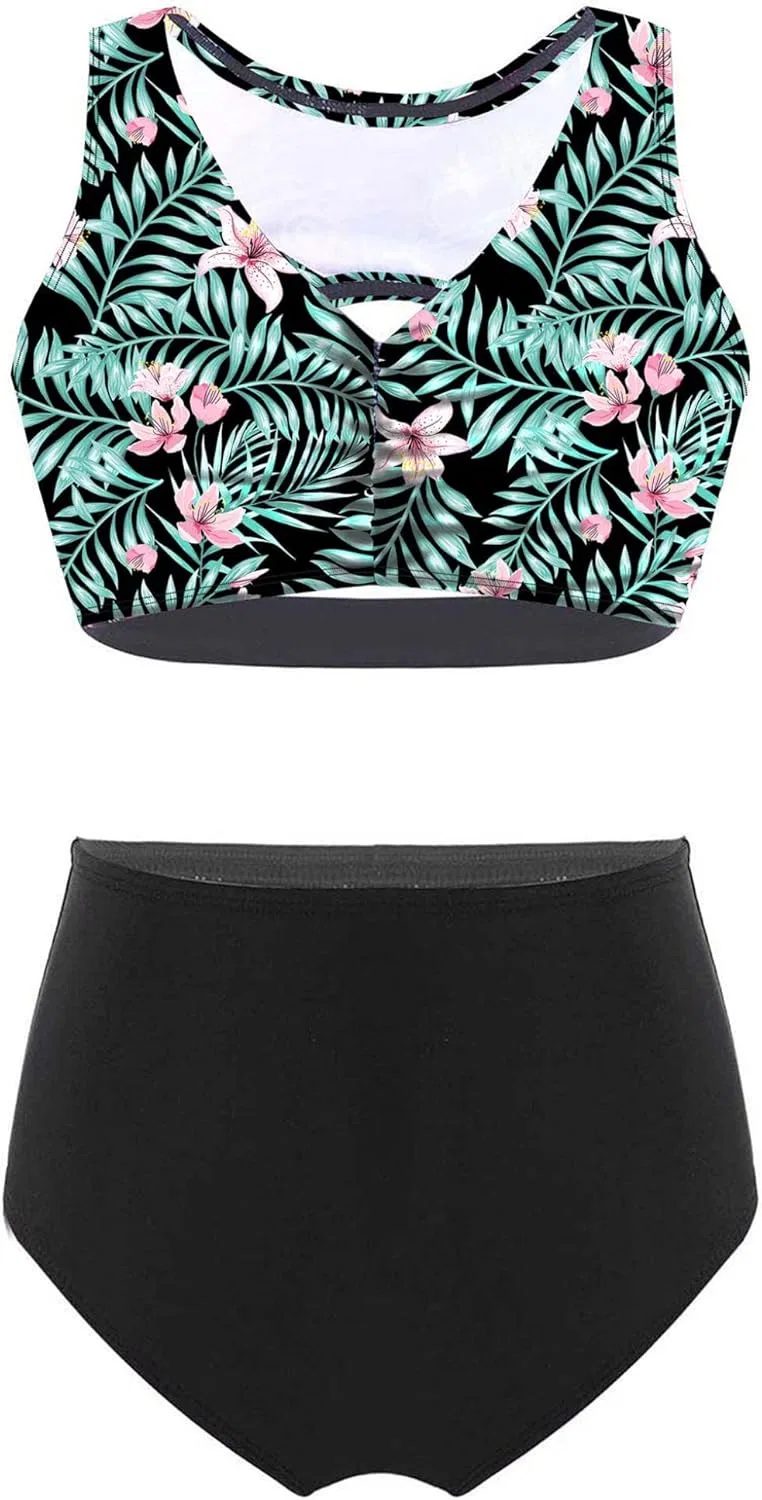 Спортивный костюм для девочек TTAO, топ и шорты, Black Lily