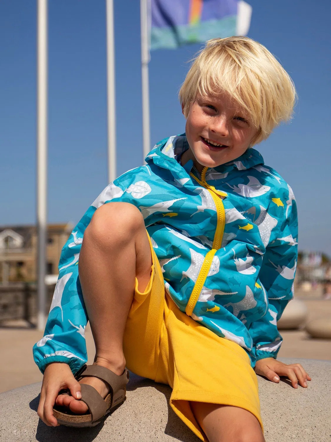 Куртка дождевая Rain Or Shine Frugi, синий