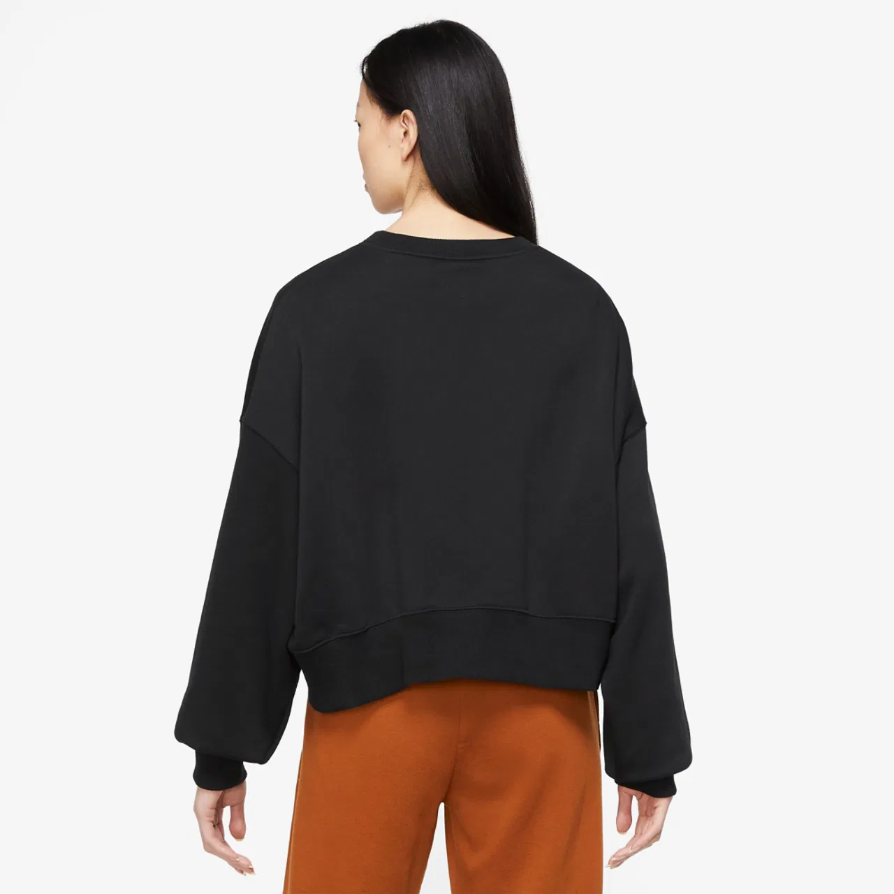Женская толстовка NSW Style Fleece Crew Nike, черный — фото 3