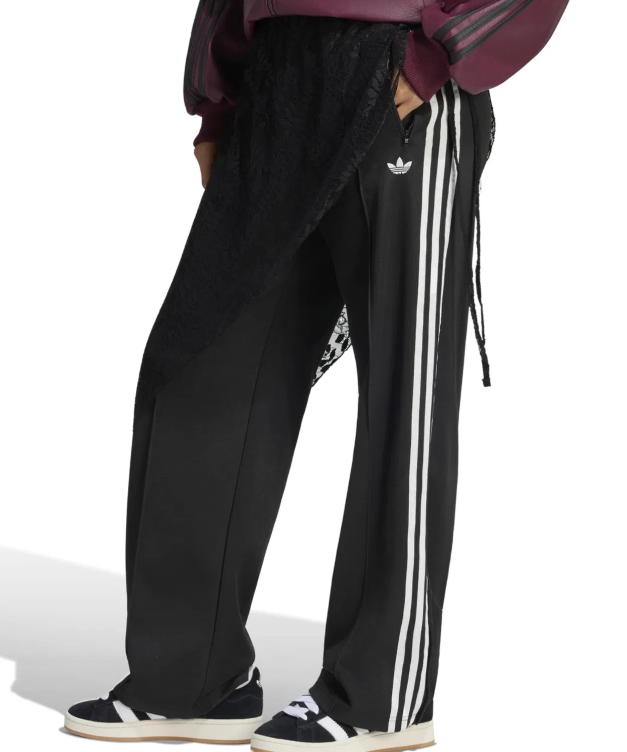 Женские спортивные штаны свободного кроя с кружевной юбкой Firebird Loose Adidas, Black