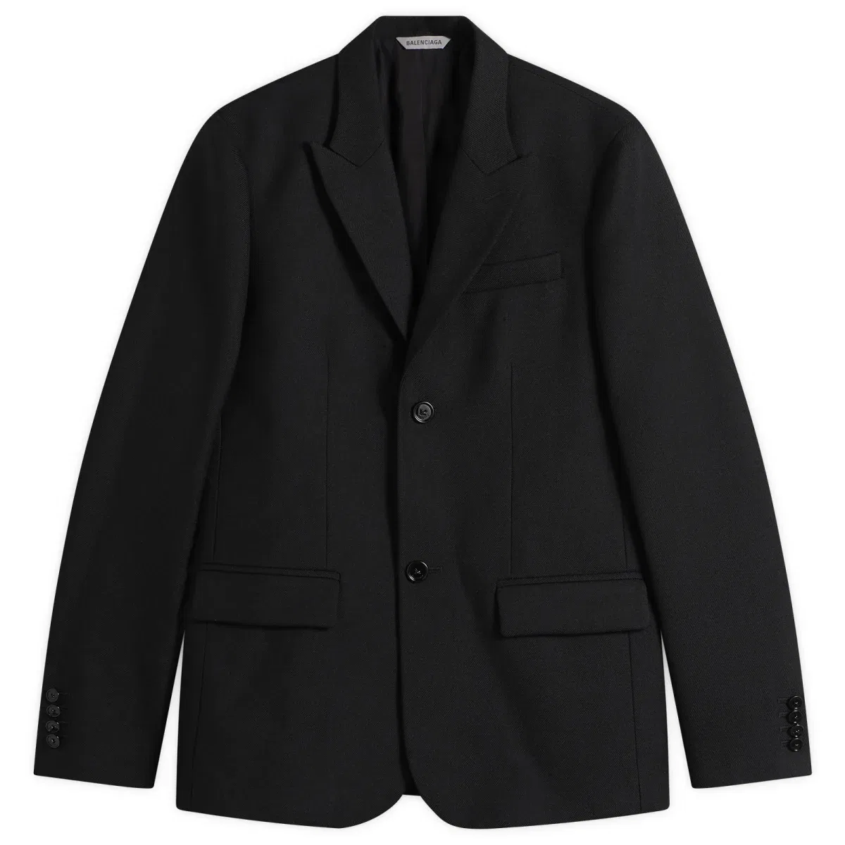 Пиджак из шерстяной габардины Balenciaga, Black