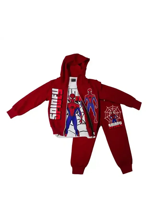 Детский спортивный костюм для девочек с принтом Spidey 3-piece tracksuit Cns Concept, Red