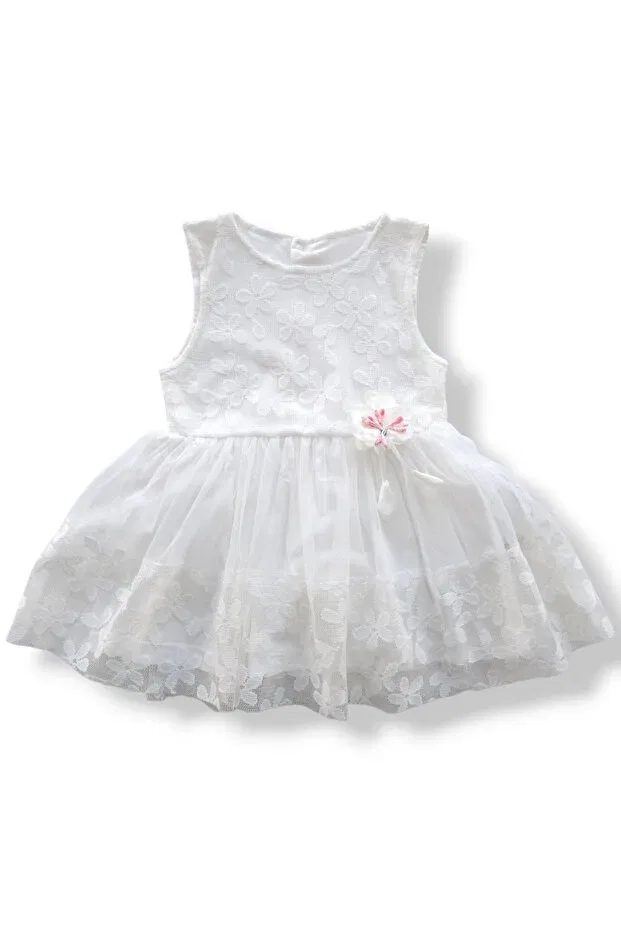 Детское платье для девочек кружевное Becol Baby, Ecru