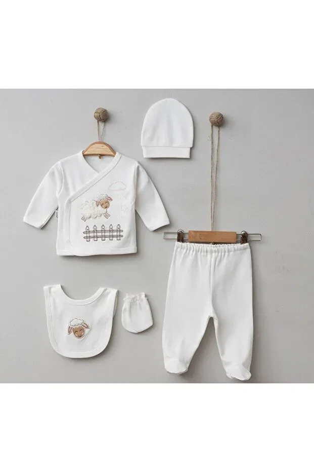 Детский комплект одежды для новорожденных с принтом 100% хлопок Bys Baby Fashion, White — фото 4