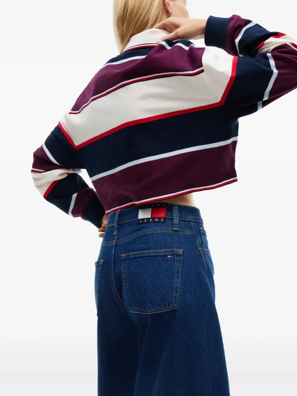 Джинсы-бананы с высокой посадкой Ella Tommy Hilfiger, синий — фото 4