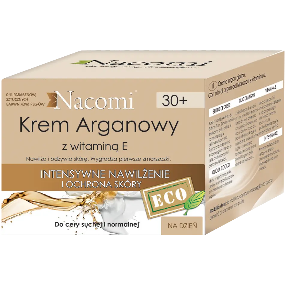 

Nacomi Argan Oil интенсивно увлажняющий крем для лица с витамином Е на день 30+, 50 мл