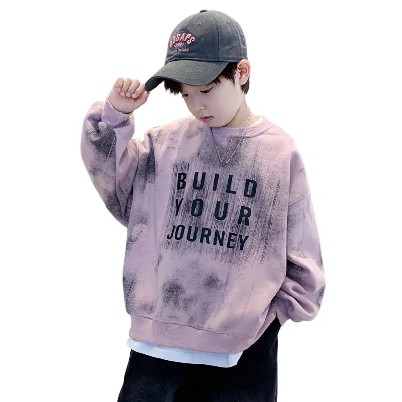 Детский свитшот с круглым вырезом Lanza, Light Pink