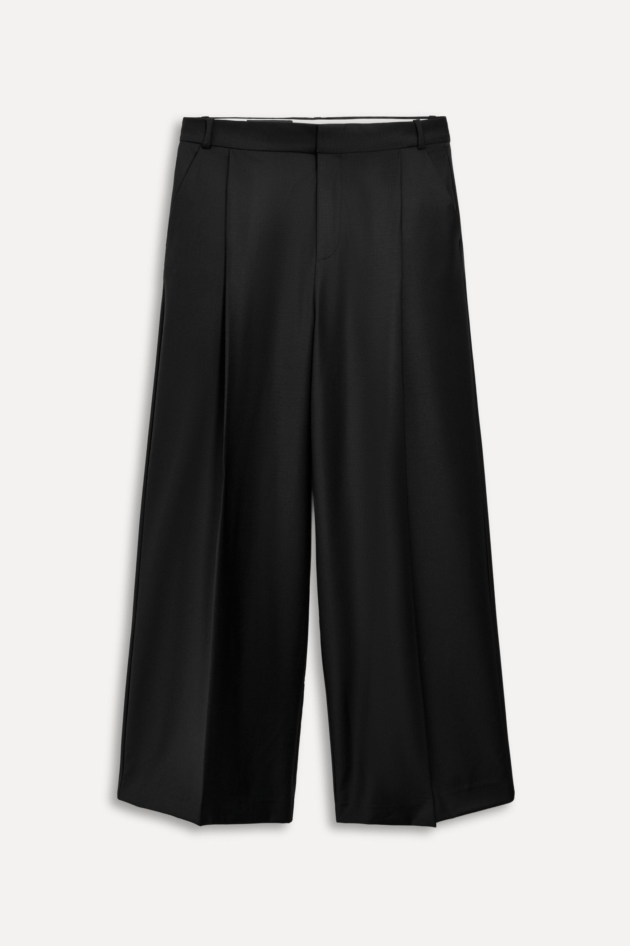 

Брюки Zara 50th Anniversary Wool-blend Darted, черный