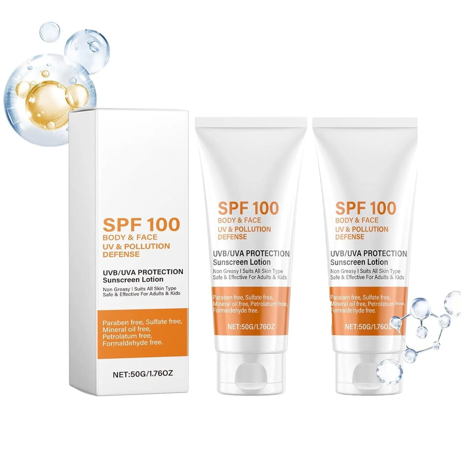 Солнцезащитный крем SPF 100, Generisch, 50 г