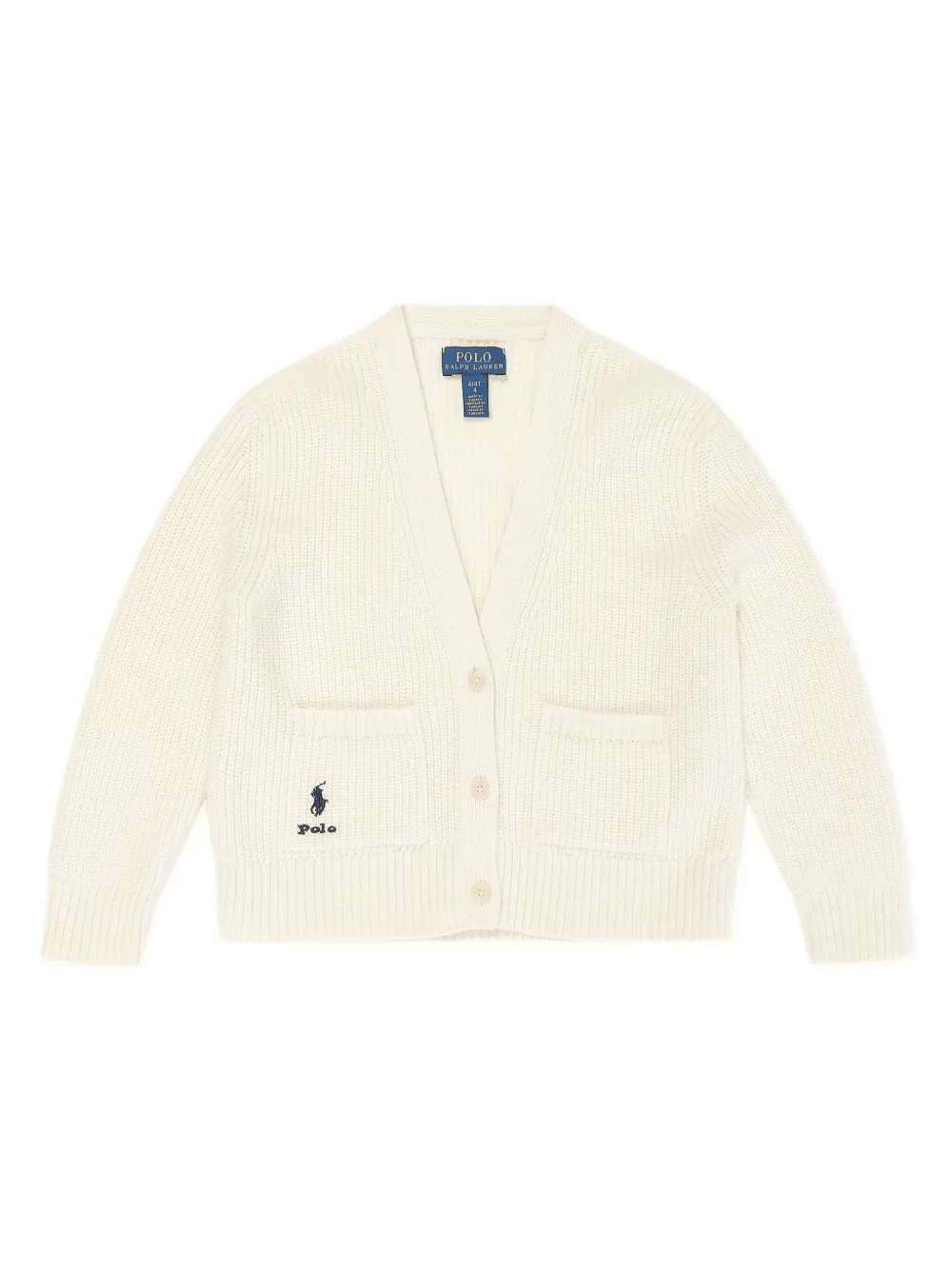 

Кардиган в рубчик Polo Ralph Lauren Kids, белый