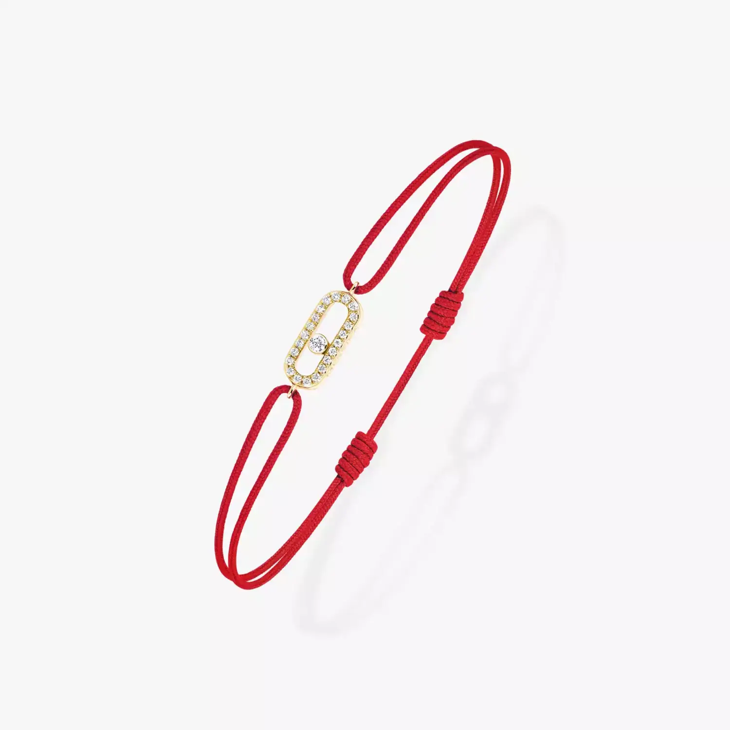 

Браслет Messika Move Uno Red Cord, желтое золото/бриллианты