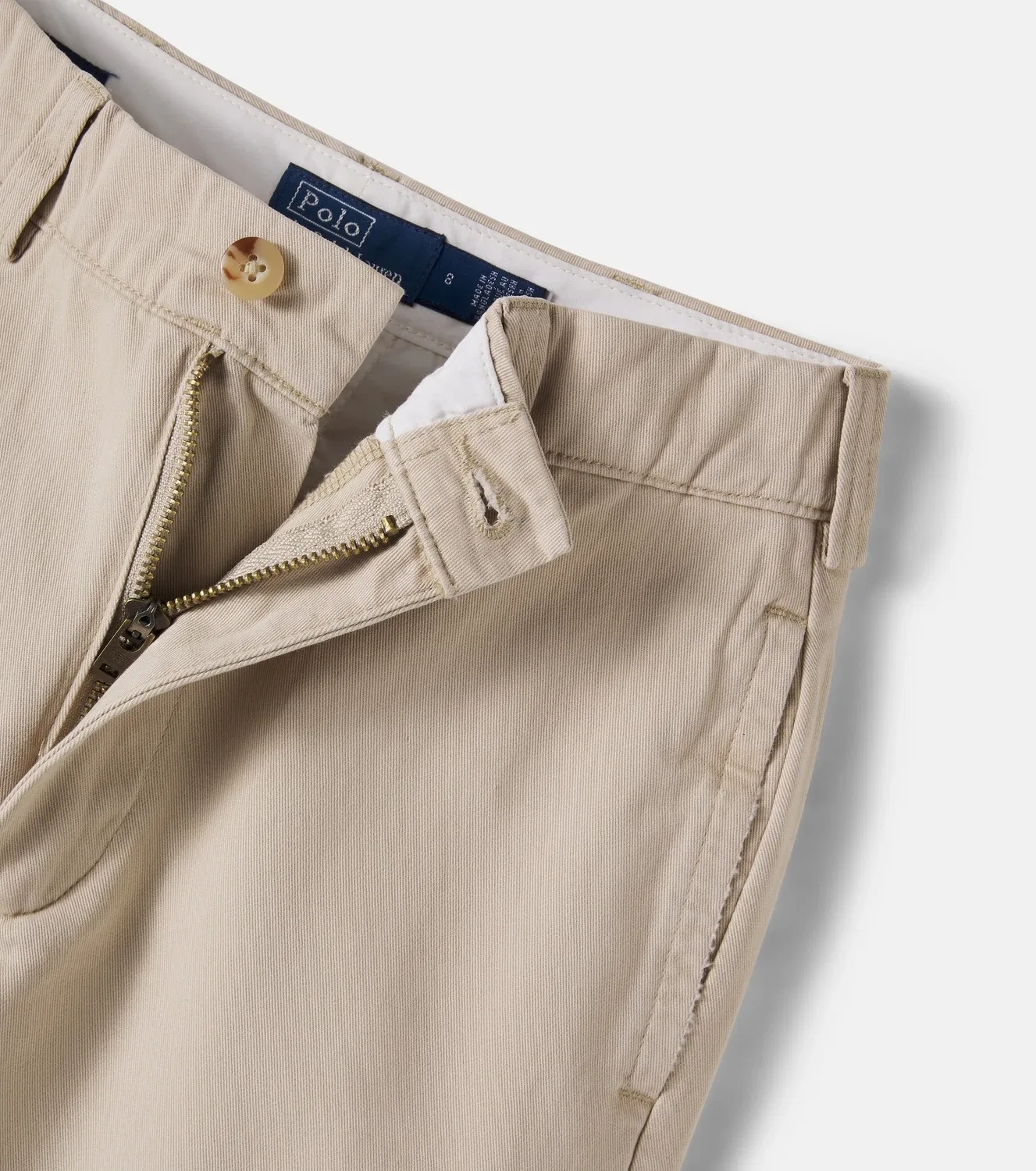Брюки чинос хлопковые Polo Ralph Lauren Kids, бежевый — фото 3