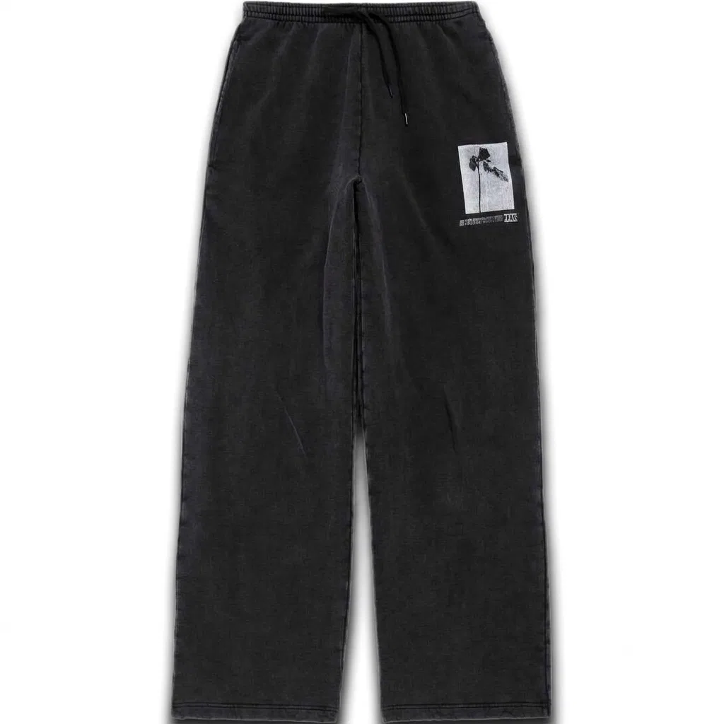 Мужские повседневные брюки прямого кроя Black Balenciaga, Черный