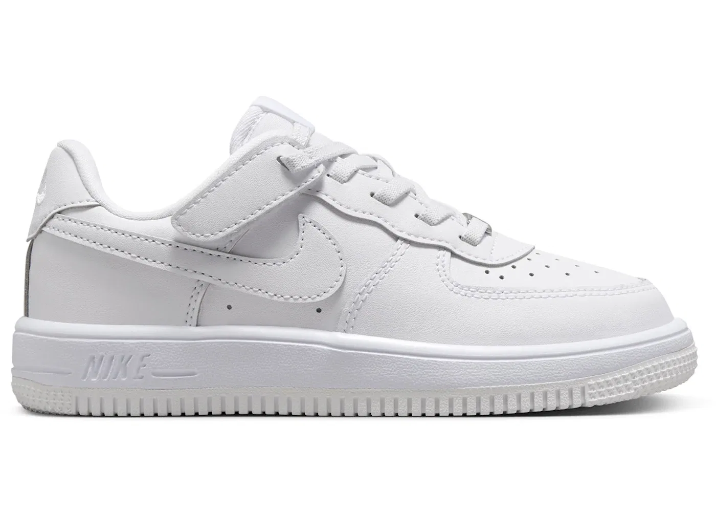 Детские кроссовки с липучками Nike Force 1 Low EasyOn, White/White/White
