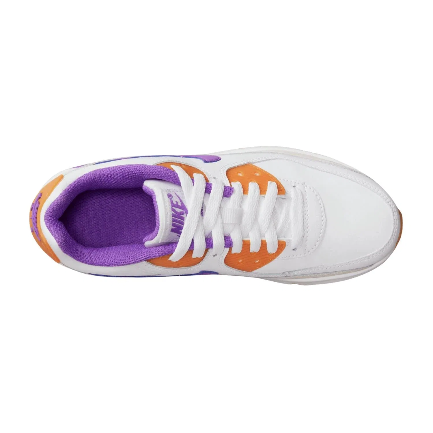 Детские кроссовки для мальчиков с амортизацией Air Max 90 LTR NIKE, White Action Grapes Ghost Cedar — фото 3