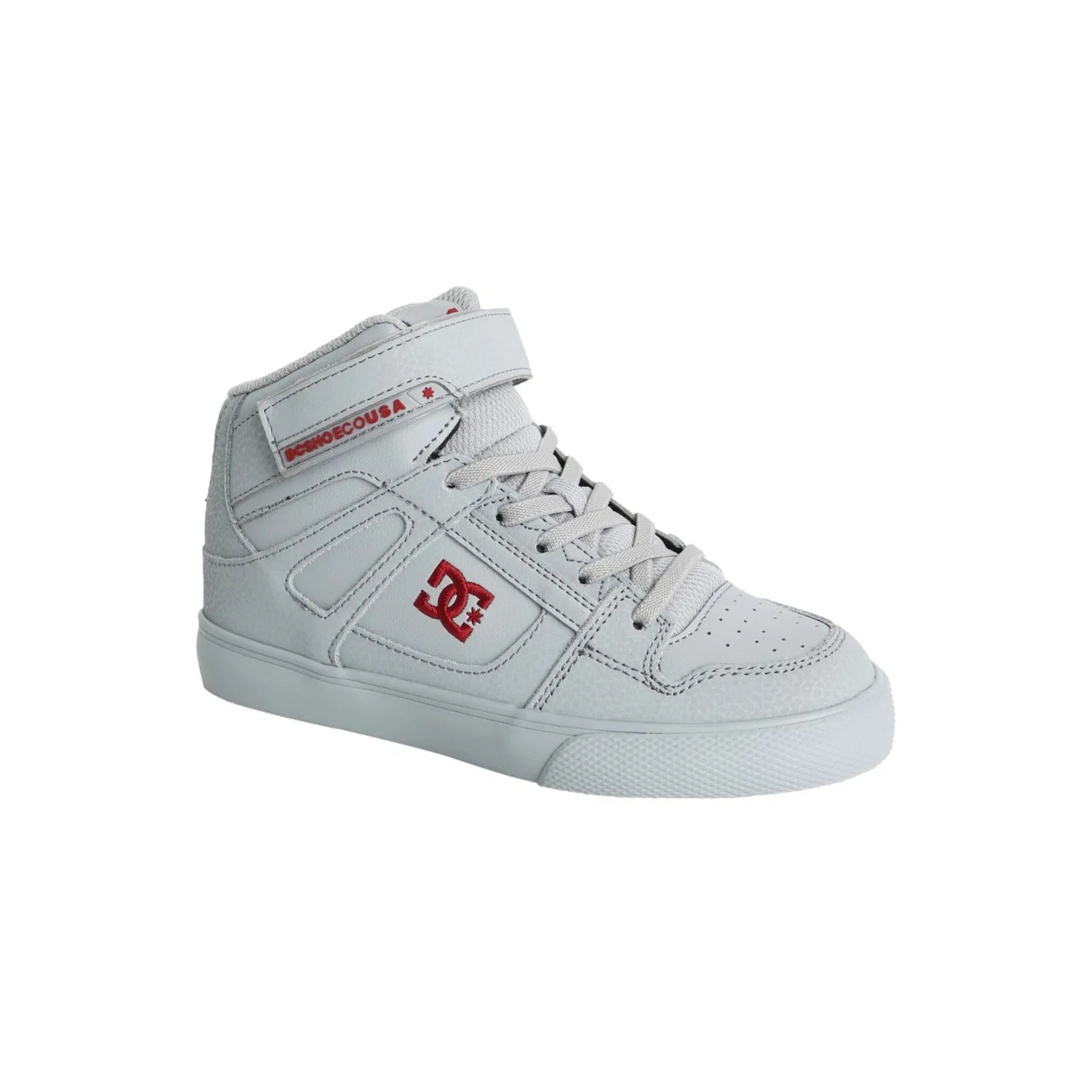 Детские высокие кеды с липучкой DC Shoes, Grey/Red