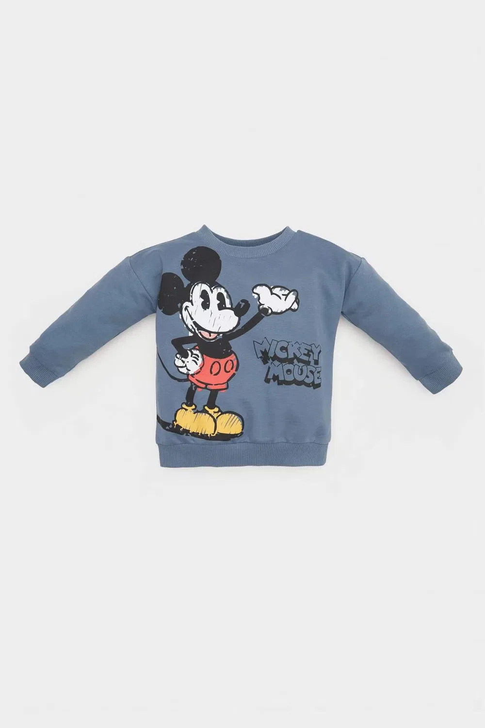 Свитшот с принтом Disney Mickey & Minnie Defacto, индиго — фото 2