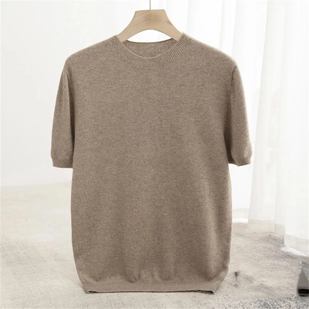 Мужская облегающая футболка из шерсти Pullover, Haze Blue — фото 3