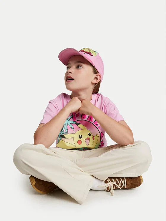 Футболка standard fit Fami Pokemon Name It, розовый