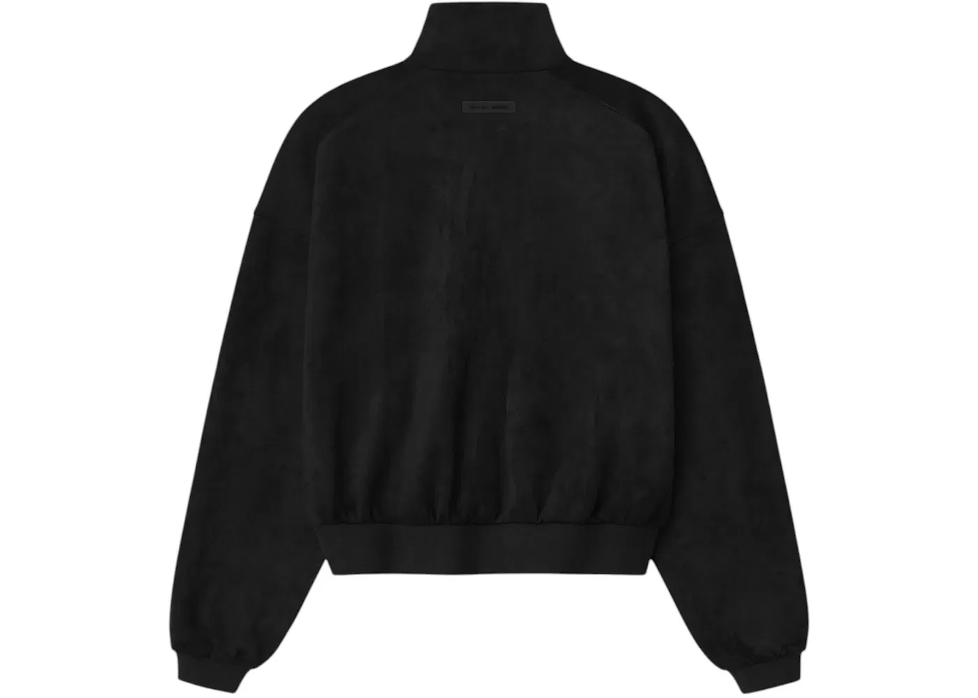 Женская куртка-трек из замши с флисом Fear of God Essentials, Vintage Black — фото 2