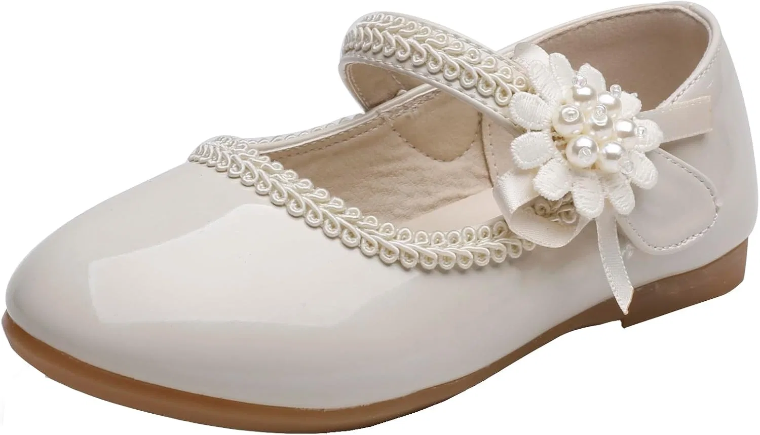 Детские туфли Мэри Джейн для девочек Little Flower VINIGIAGIA, Beige