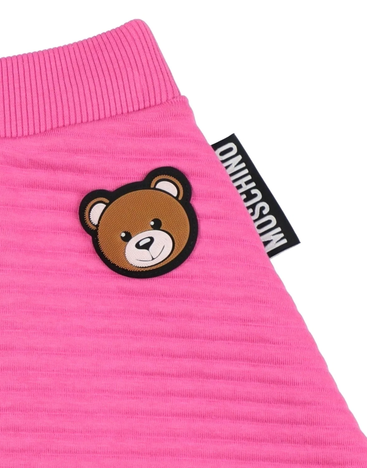 Детская юбка для девочек хлопковая Moschino Teen, розовый — фото 3