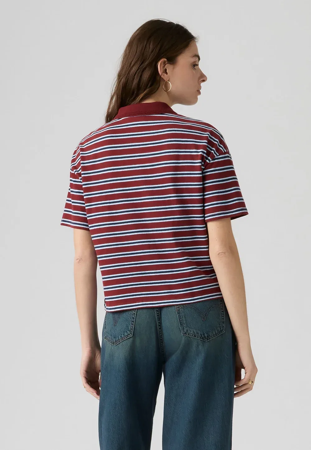 Регбийная рубашка-поло Didion Levi'S, Milano Stripe Warm Cabernet