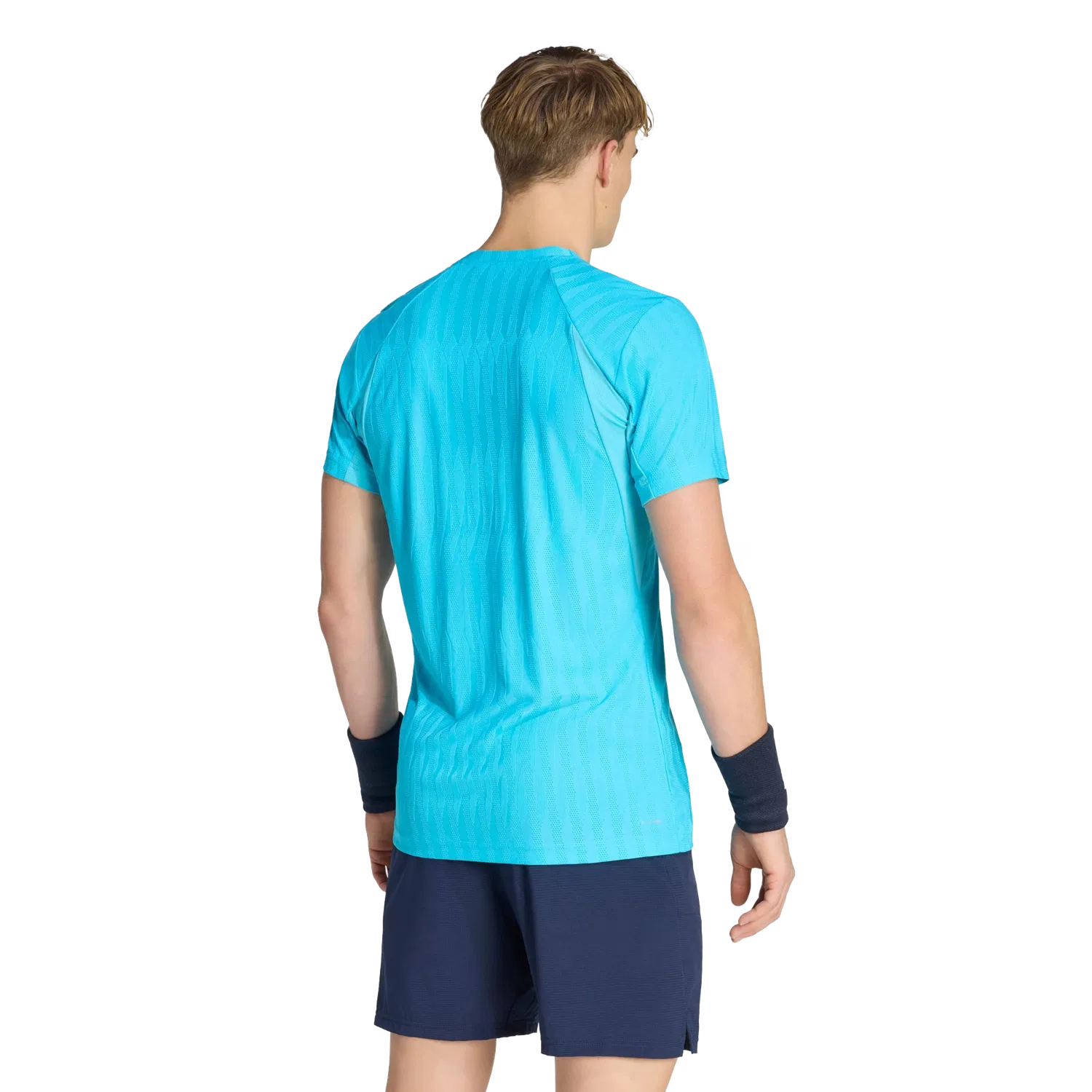 Мужская теннисная футболка с технологией Climacool Adidas, цвет Turquoise — фото 3
