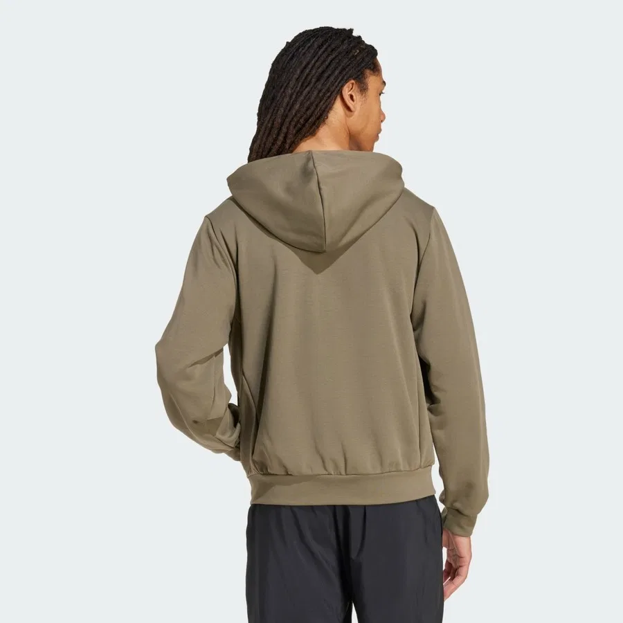 Мужская куртка с капюшоном adidas ESS LD HYB HD J, Зеленый — фото 2