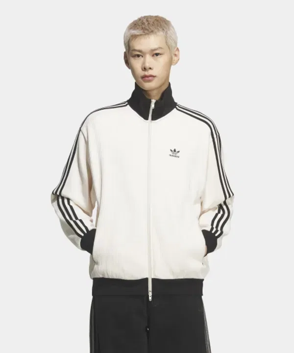 Тренировочная куртка классическая вафельная Adidas, Wonder White — фото 4