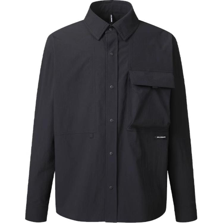 

SALOMON Рубашка SLATE ACTIVE SHIRT, размер M, мужская, черная
