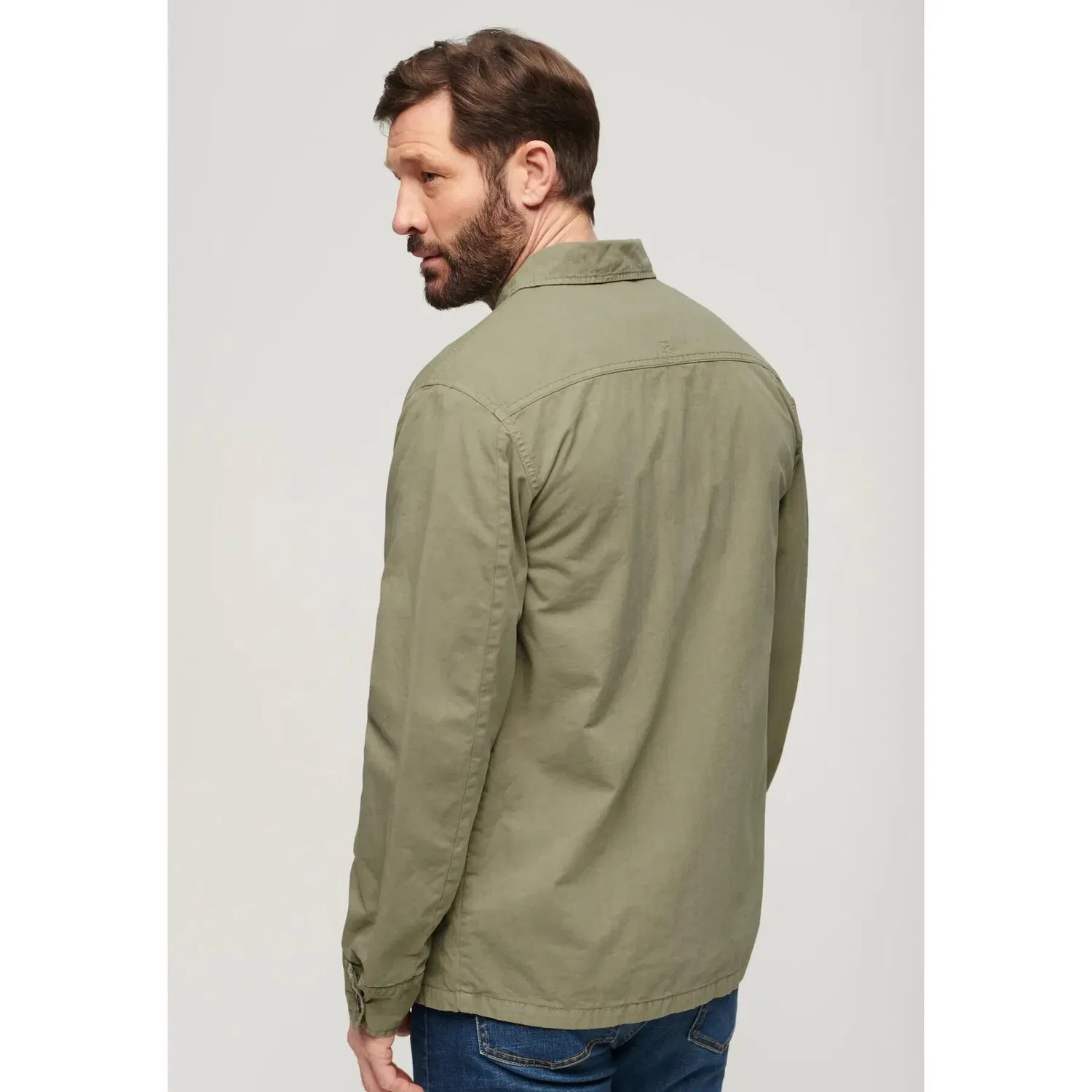 Мужская куртка-рубашка Superdry, Зеленый — фото 4