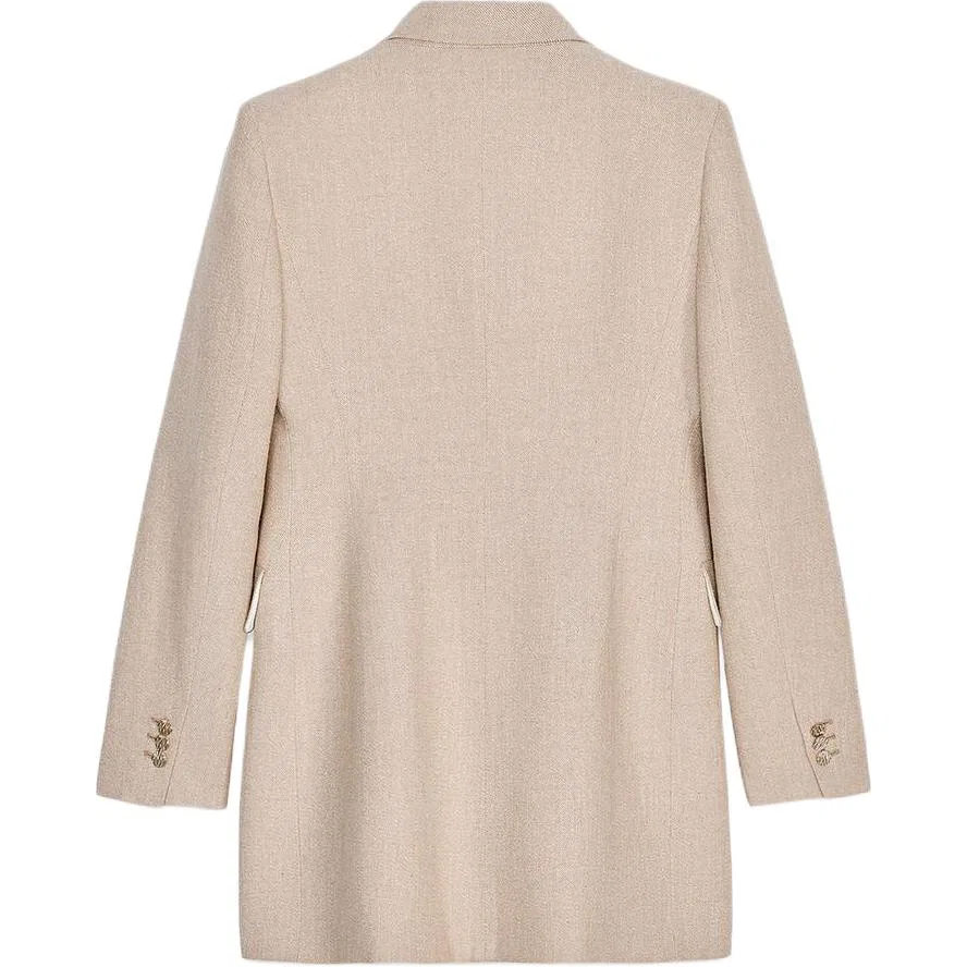 Женский деловой костюм Beige ZARA, Бежевый — фото 3