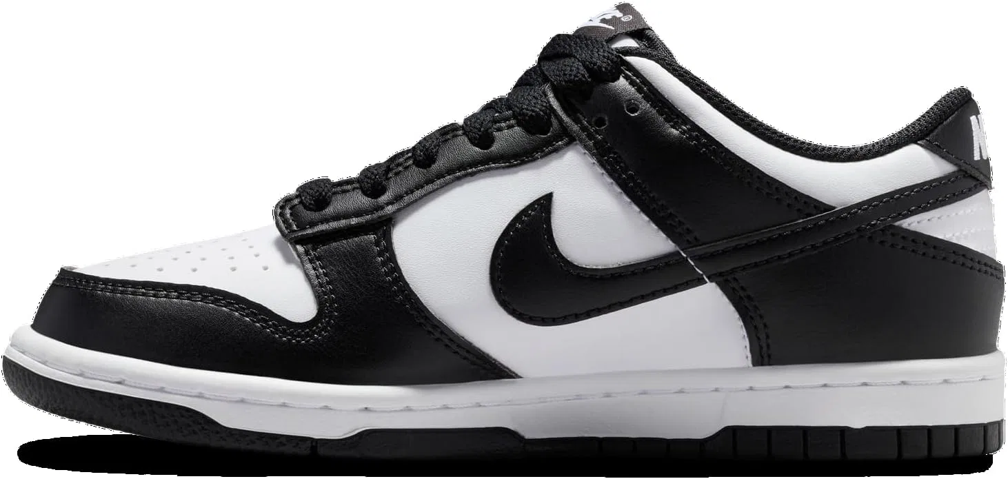 Детские кроссовки для мальчиков Nike Dunk Low N White/Black/White, White/Black/White — фото 2